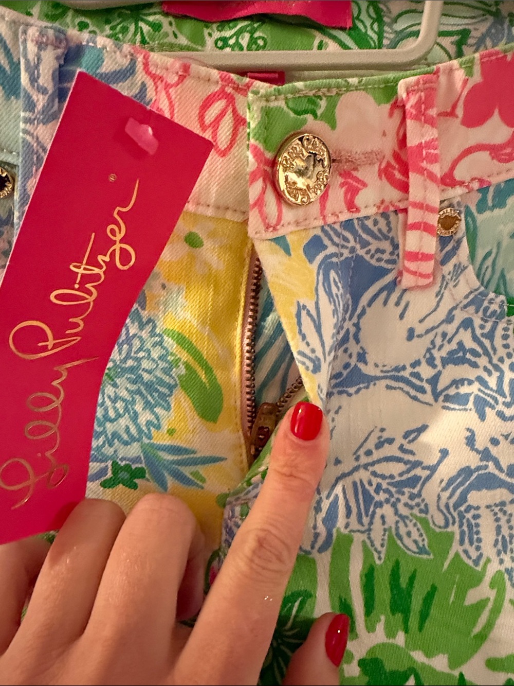 Lilly Pulitzer South Ocean Skinny jean in Multi Cheek to Cheek print - Picture 8 of 11